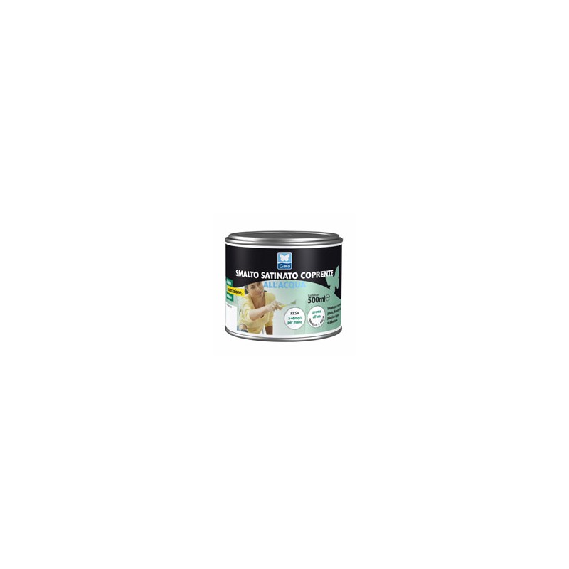 SMALTO ACQUA SATINATO 0,750 NERO GAIA