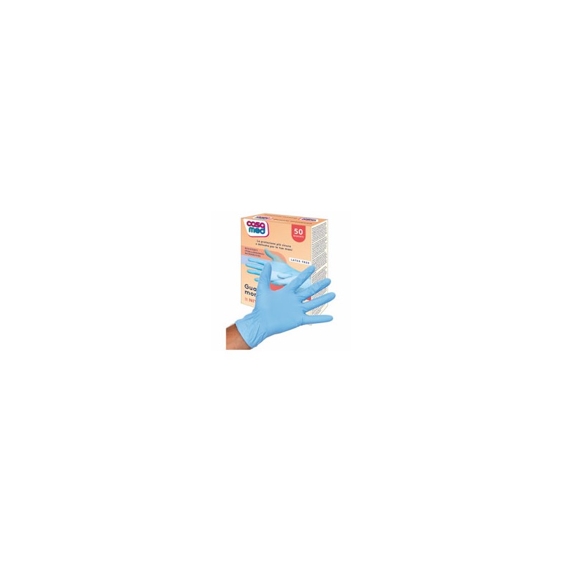 GUANTI NITRILE CASAMED POWDER FREE BLU Pz 50 S/M