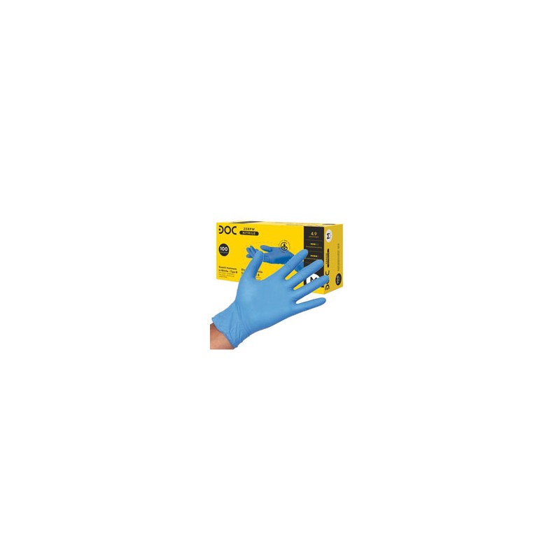 GUANTI NITRILE DOC ZERO POWDER FREE Pz 100 XL