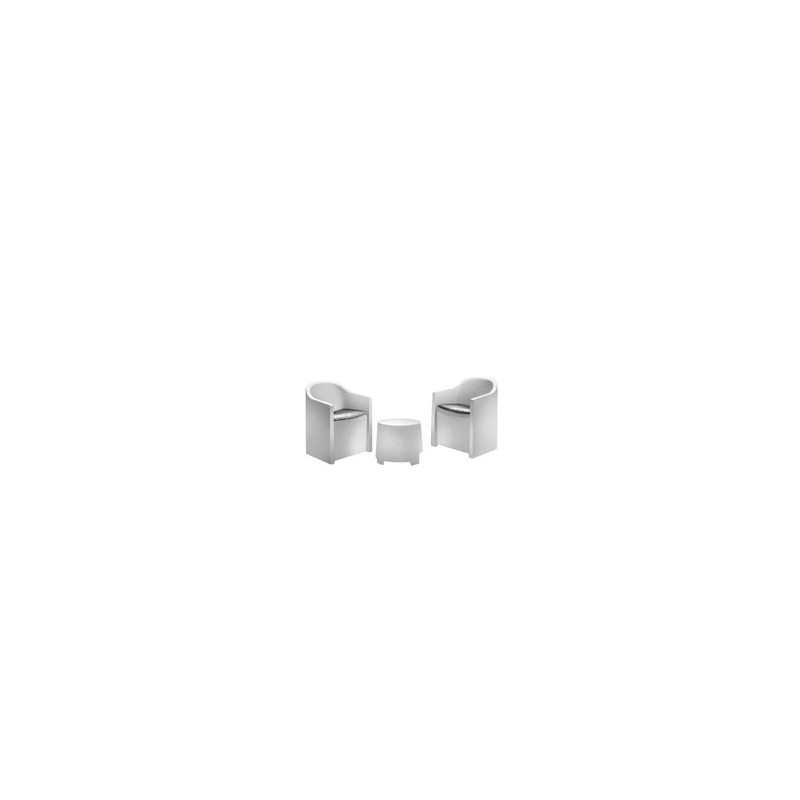 SALOTTINO SET LUNA BIANCO Pz 3 PROGARDEN
