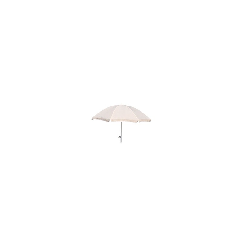 OMBRELLONE ACCIAIO COT.BIANCO 200 VETTE 05144
