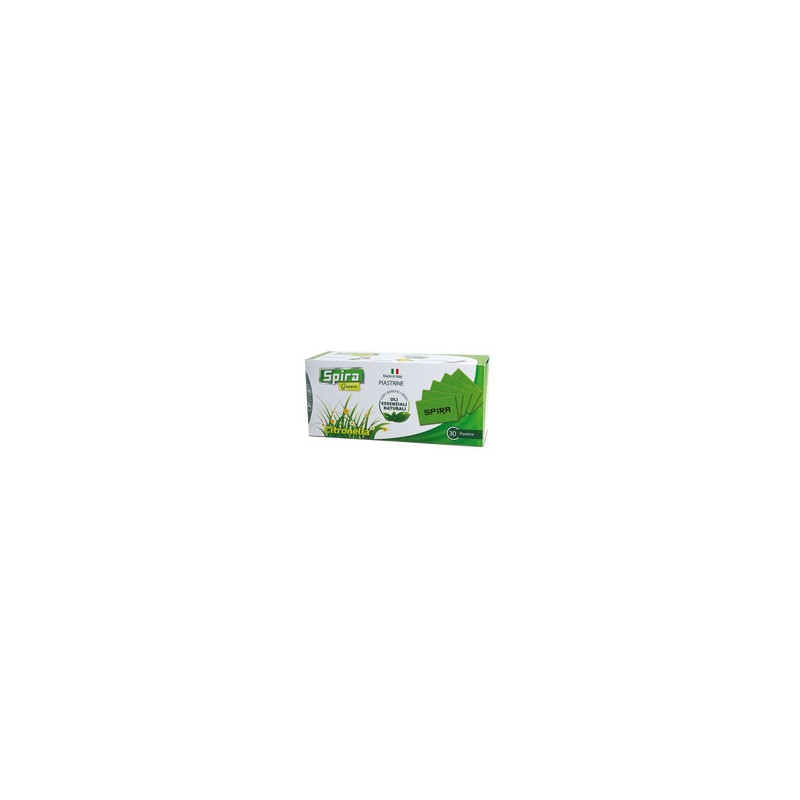 PIASTRINE ELETTROEMANATORI Pz 30 SPIRA GREEN