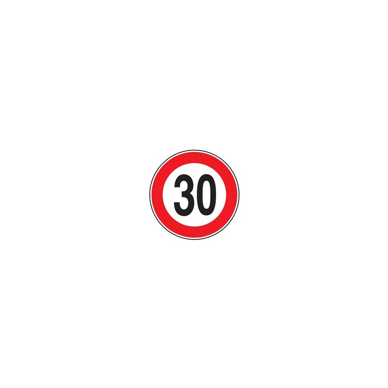 CARTELLO STRADALE LIMITE VELOCITA' km 20 D&B