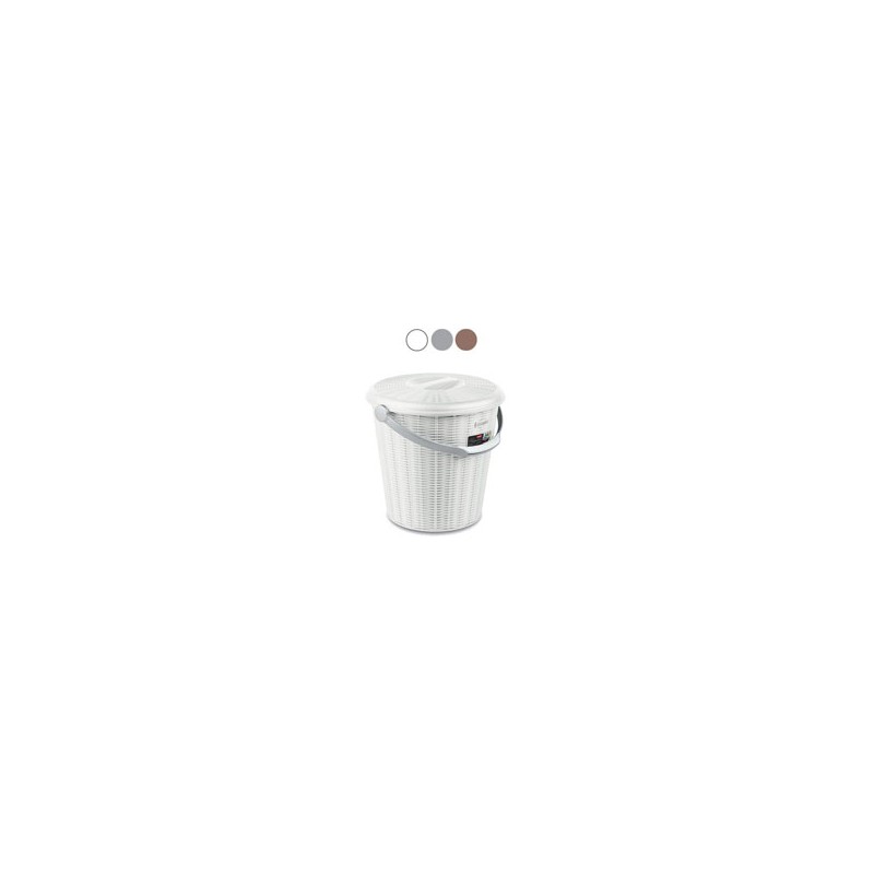 PATTUMIERA TONDA ELEGANCE GRIGIO     l 10 STEFANPL