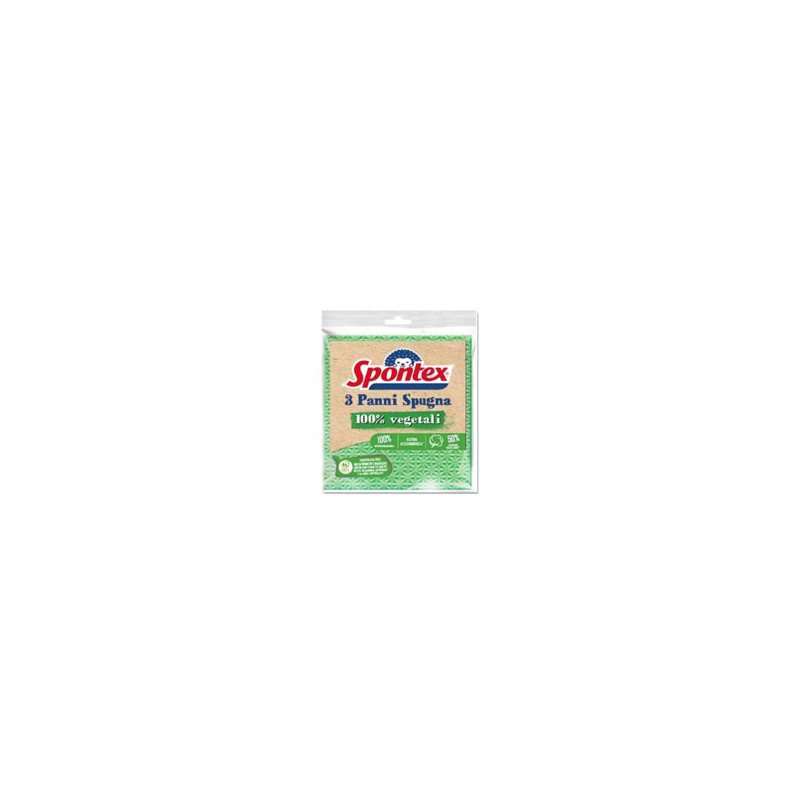 PANNO SPUGNA BIO ECO Pz 3 cm 18x19 SPONTEX