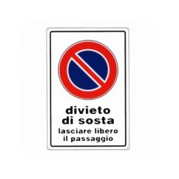 CARTELLO DIVIETO DI SOSTA...