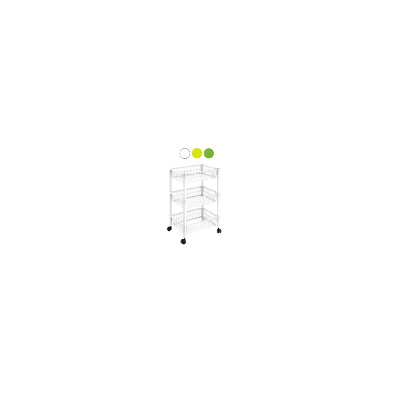 CARRELLO P.3 MITO VERDE cm 40x29 h 62 TONTARELLI