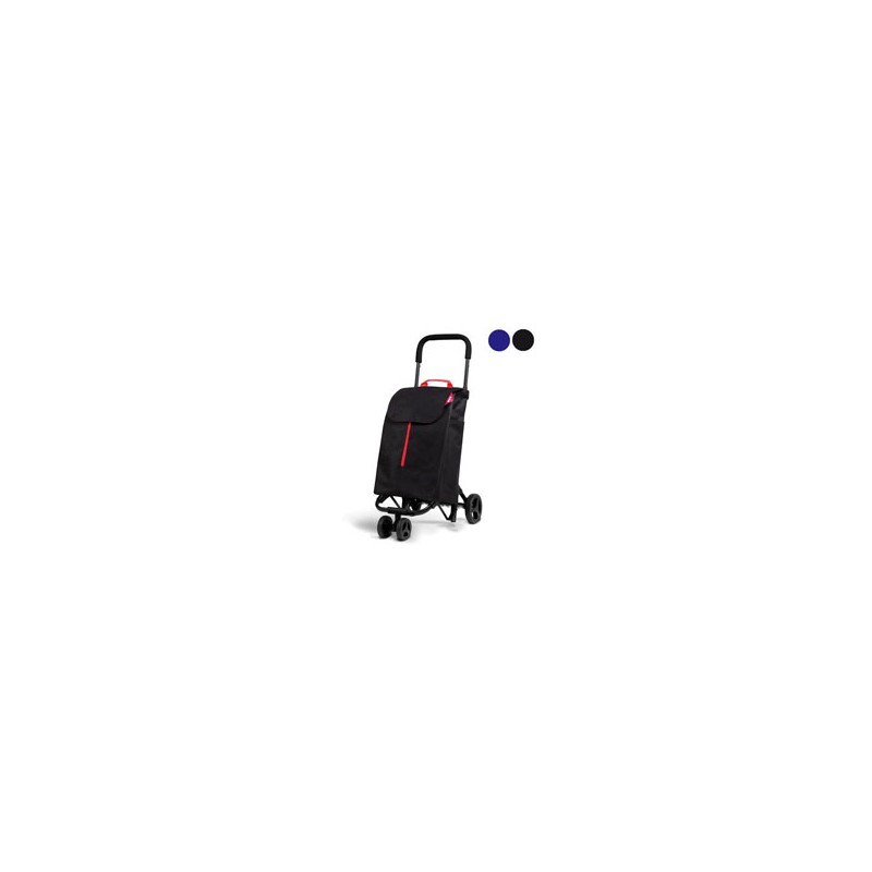 CARRELLO SPESA TWIN BLU      l 50 52x39 h  95 GIMI