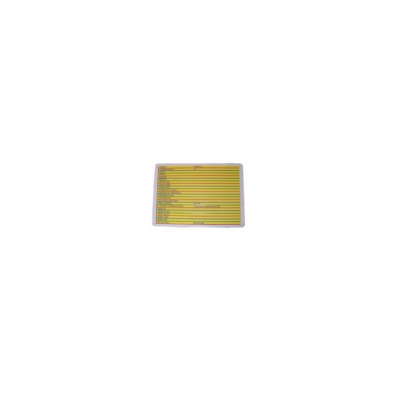 CARTELLO CONCESSIONE EDILIZIA     68x 48 PLASTICA