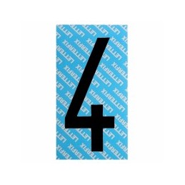 NUMERO ADESIVO NERO SERIE...