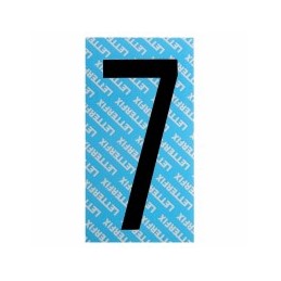 NUMERO ADESIVO NERO SERIE...