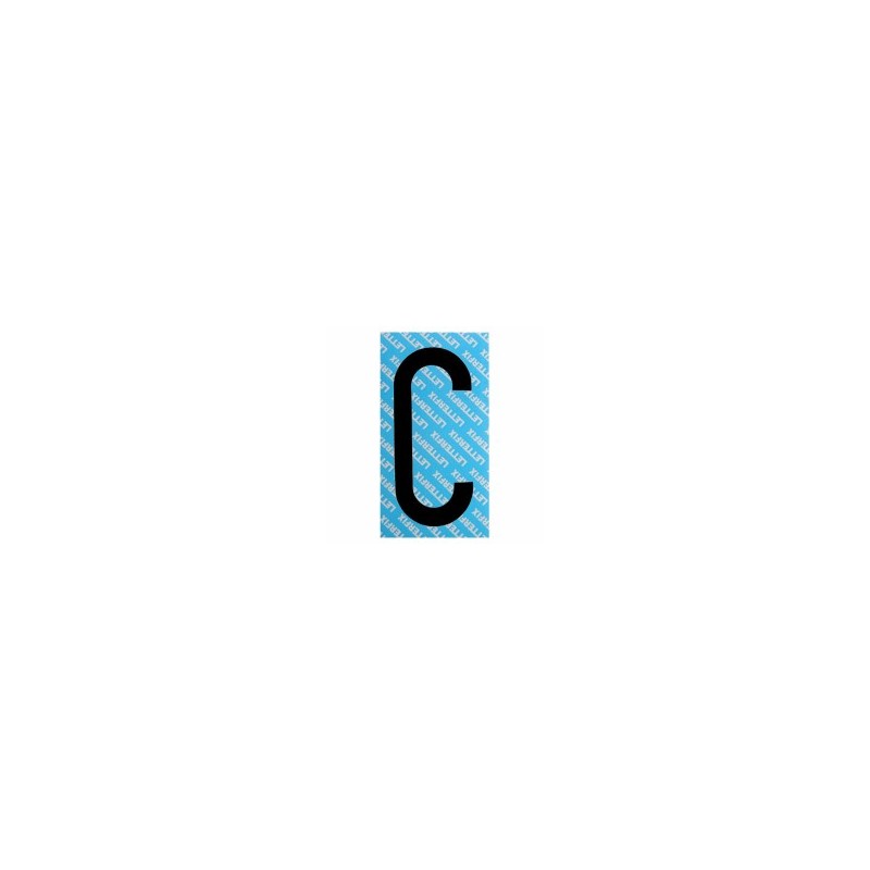 LETTERA ADESIVA NERA SERIE T80 C         LETTERFIX