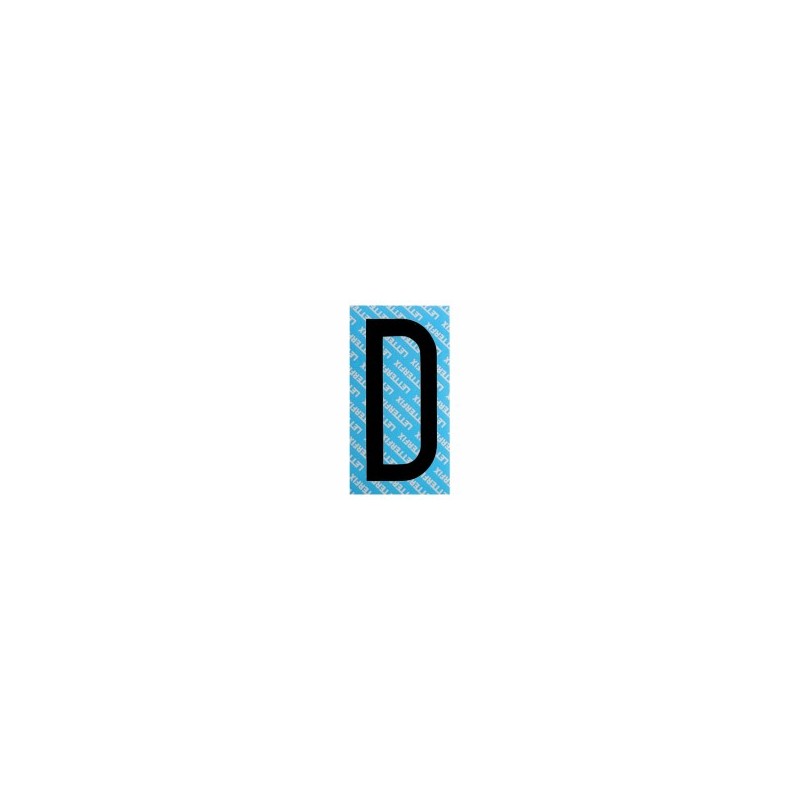 LETTERA ADESIVA NERA SERIE T80 D         LETTERFIX