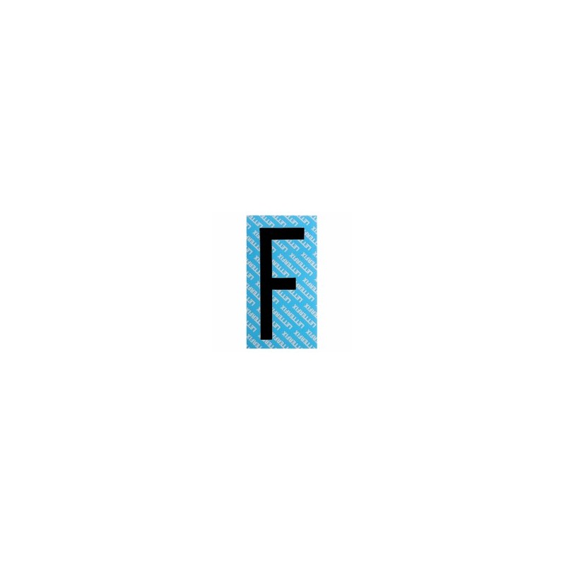 LETTERA ADESIVA NERA SERIE T80 F         LETTERFIX