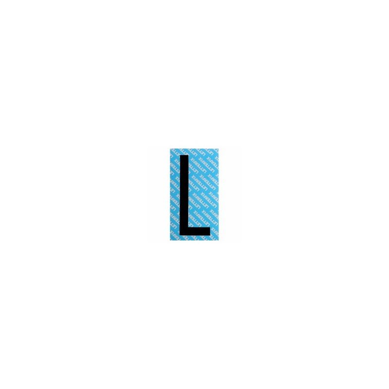 LETTERA ADESIVA NERA SERIE T80 L LETTERFIX