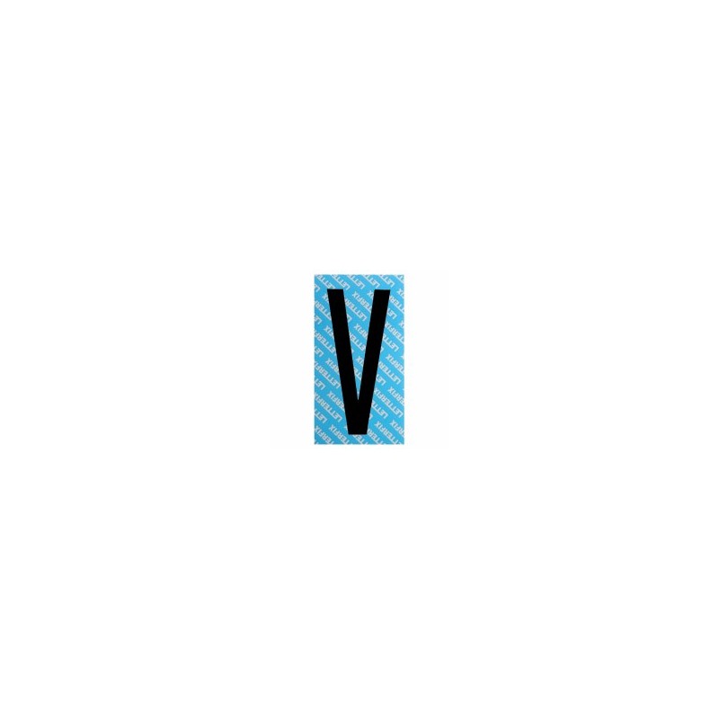 LETTERA ADESIVA NERO SERIE T80 V LETTERFIX