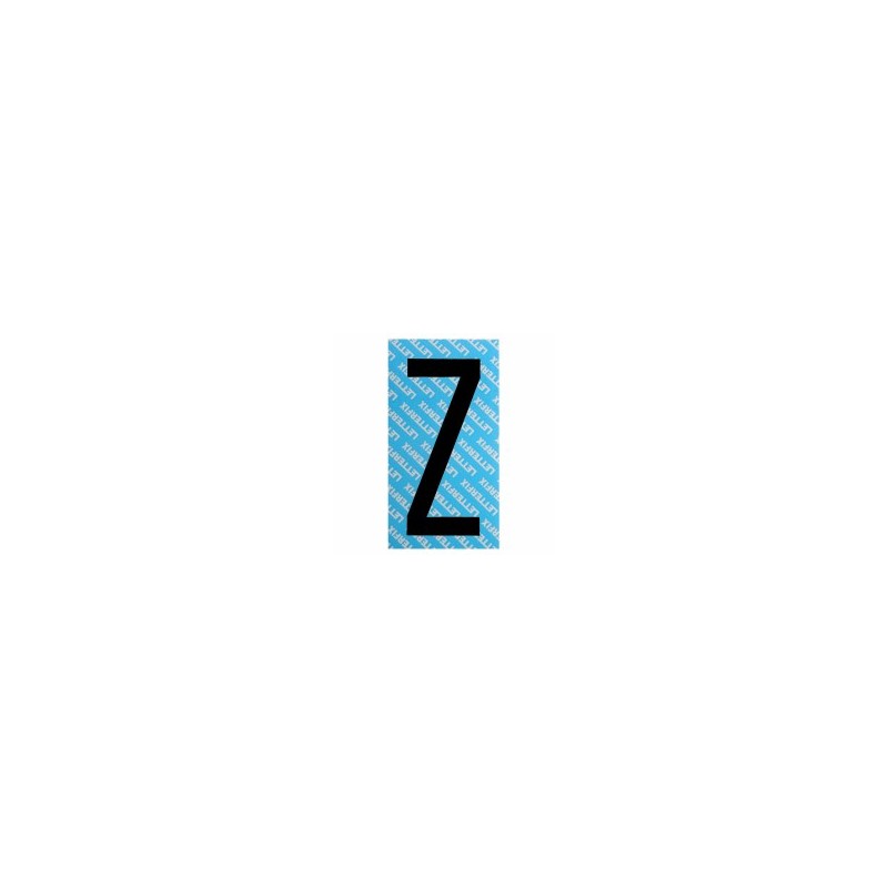 LETTERA ADESIVO NERO SERIE T80 Z LETTERFIX