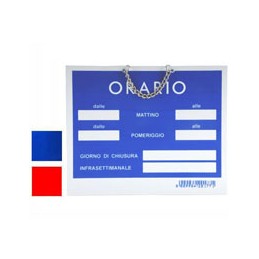 CARTELLO ORARIO APERTURA...