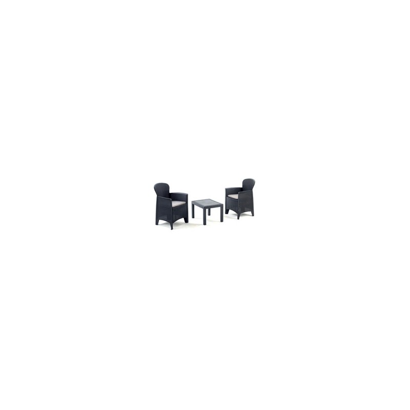 SALOTTINO SET AKITA ANTRACITE Pz 3 PROGARDEN