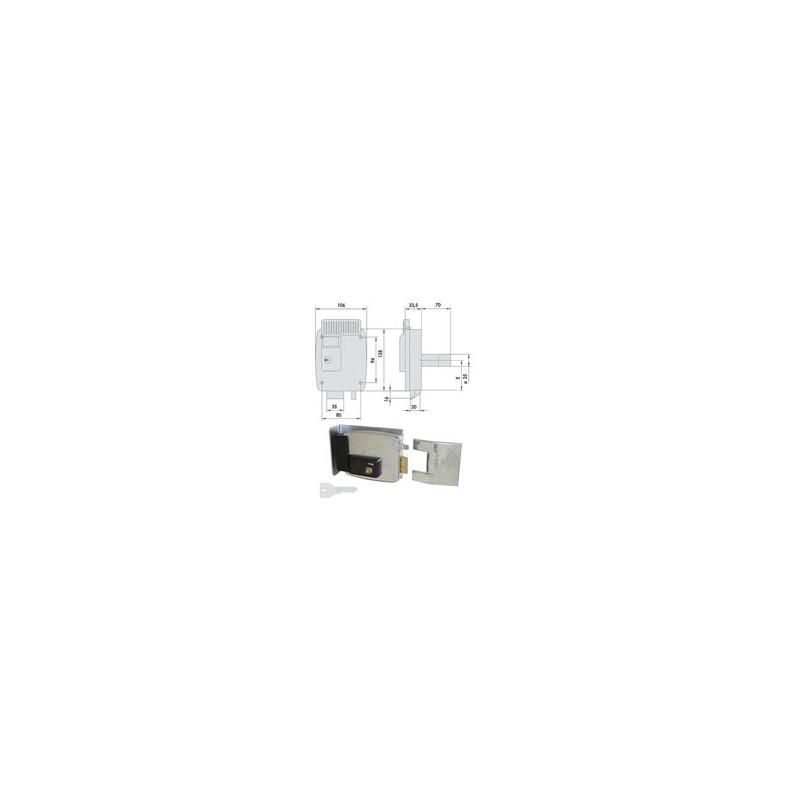 ELETTROSERRATURA APP.FERRO DX      11823-80-1 CISA
