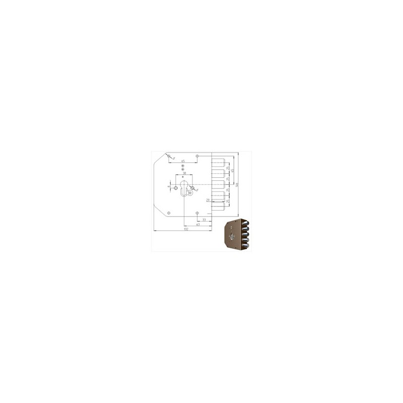 SERRATURA SIC.SEMPLICE DX CIL.        2000PE MC CR