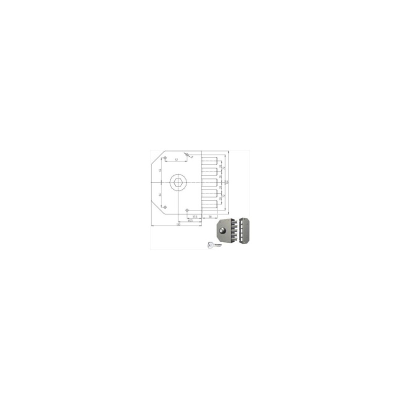 SERRATURA SIC.SEMPLICE SX POMPA 3000P CR