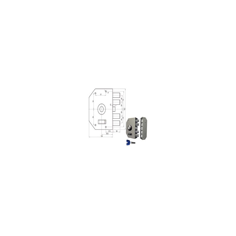 SERRATURA SIC.SEMPLICE SX POMPA            3050 CR