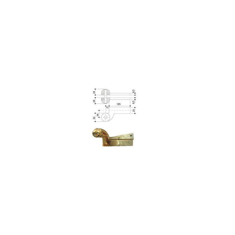 BRACCIO CHIUDIPORTA 7100 SUP REVERS. MA0007 MAB
