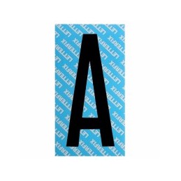 LETTERA ADESIVA NERA SERIE...