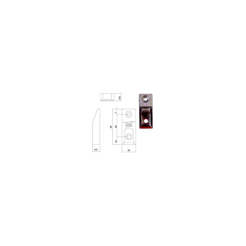 INCONTRO NOTTOLINI SICURTOP mm 18x46 W01695 AGB