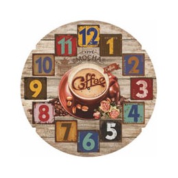 OROLOGIO MURO COFFEE PATCH...