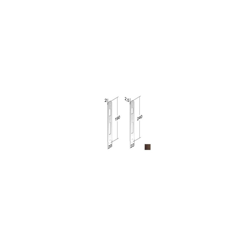 INCONTRO SERRATURE PATENT BT 8x90 BRONZATO GB