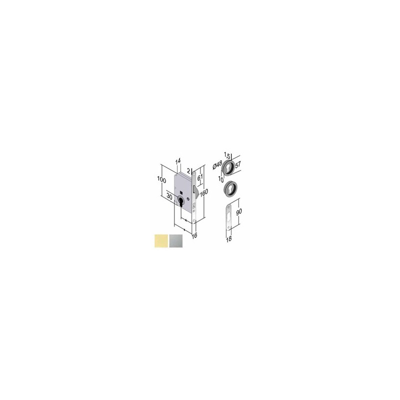 SERRATURA INF.LEGNO SCORREVOLI E50 YALE CS BOY GB