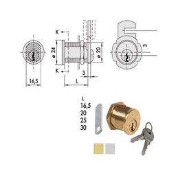 CILINDRO LEVETTA 25 OTTONE...