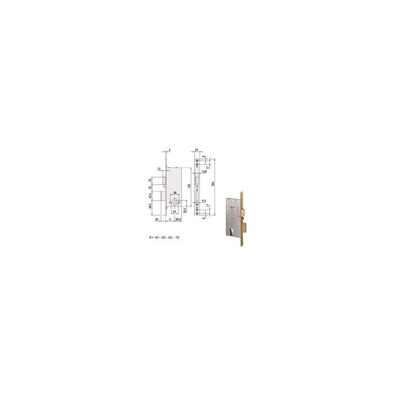 ELETTROSERRATURA INF.LEGNO         12011-50-0 CISA
