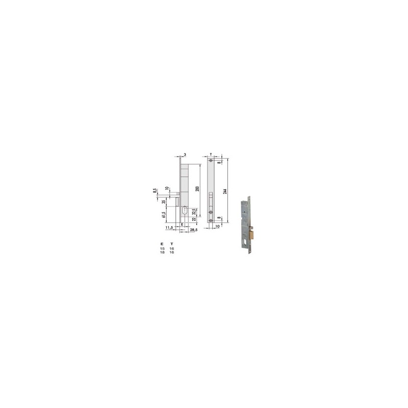 ELETTROSERRATURA INF.MONT. ALL DX  14020-15-1 CISA
