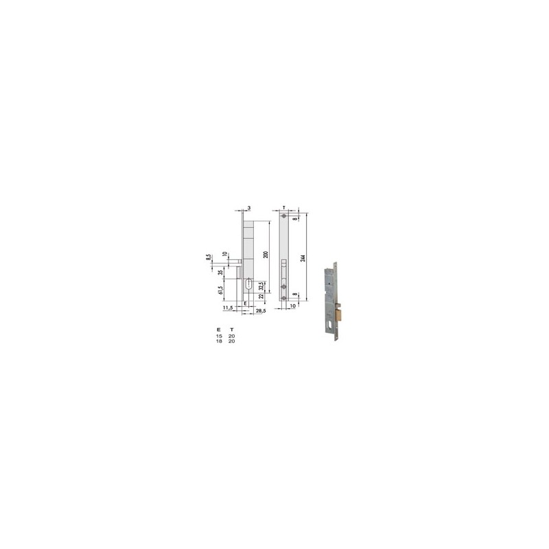 ELETTROSERRATURA INF.MONT. ALL DX 14021-15-1 CISA