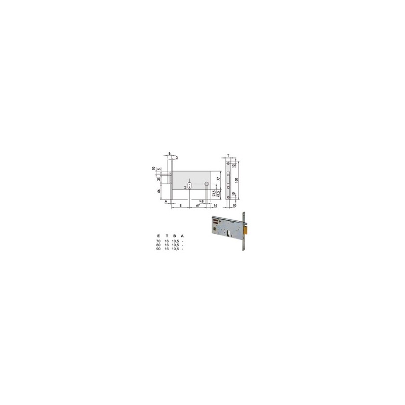 ELETTROSERRATURA INF.FASCE ALL     14450-90-0 CISA