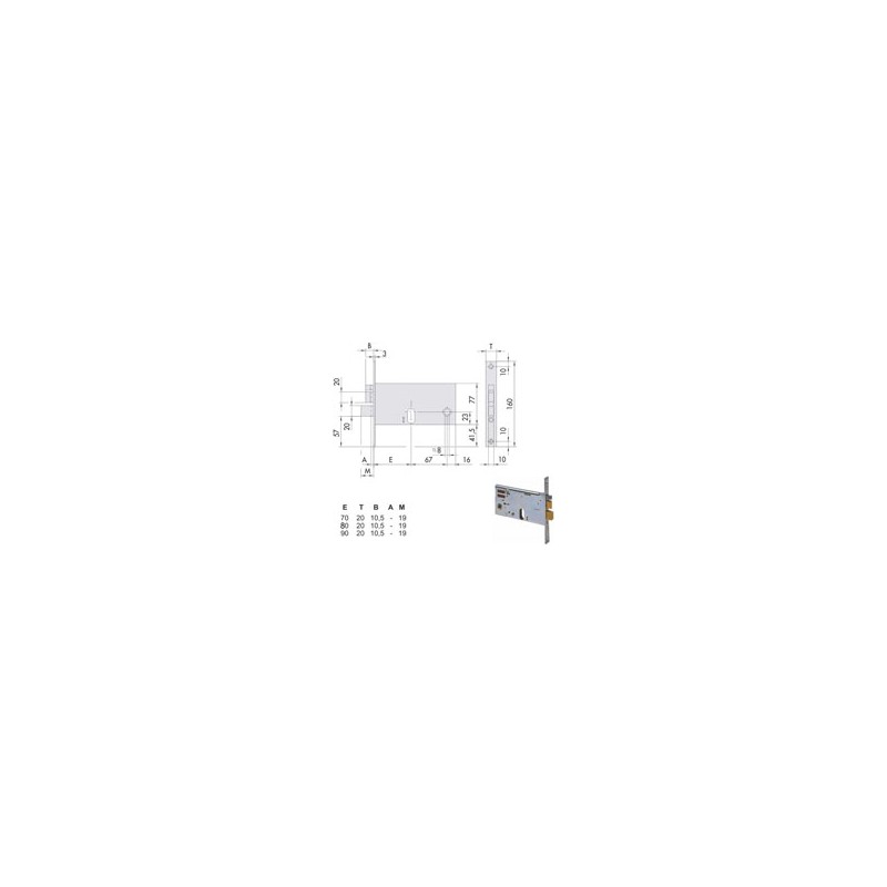 ELETTROSERRATURA INF.FASCE ALL 14461-70-0 CISA