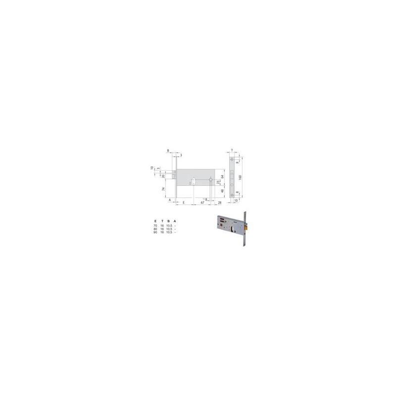 ELETTROSERRATURA INF.FASCE ALL 14510-80-0 CISA