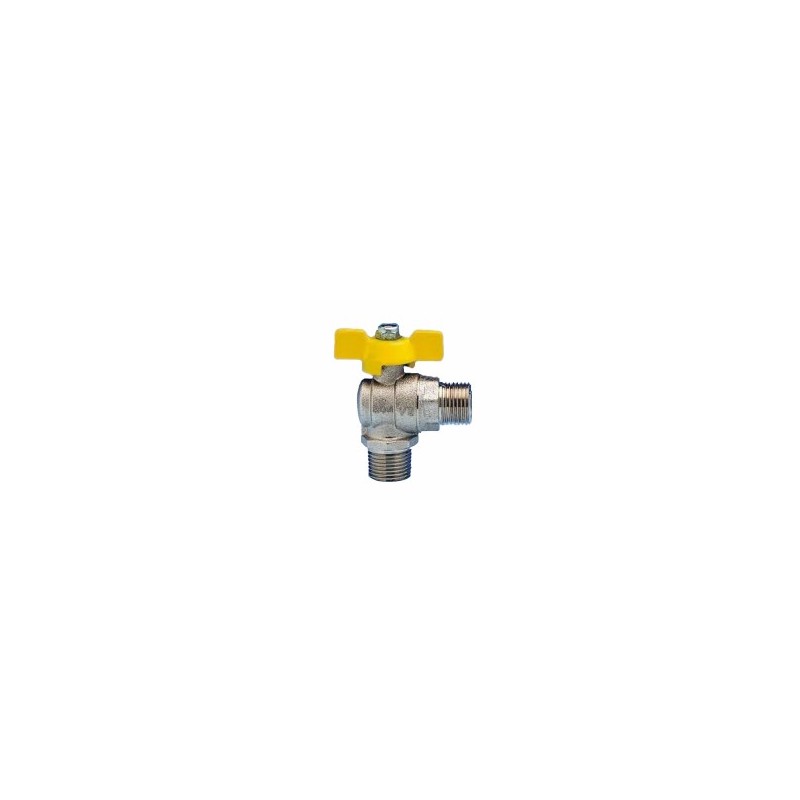 RUBINETTO SQUADRA METANO-GPL 1/2"M x 1/2"M ENOLGAS