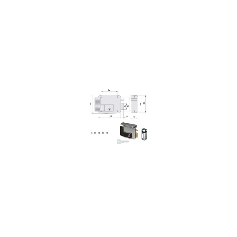ELETTROSERRATURA APP.FERRO SX 11721-60-2 CISA