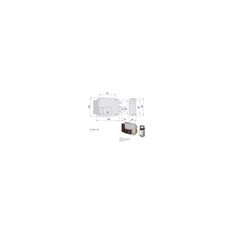 ELETTROSERRATURA APP.FERRO DX 11921-70-3 CISA