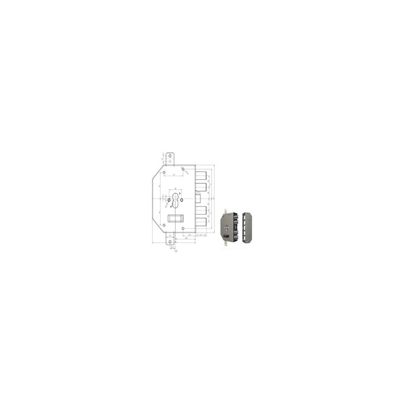 SERRATURA SIC.TRIPLICE DX CIL.          2250PEN CR
