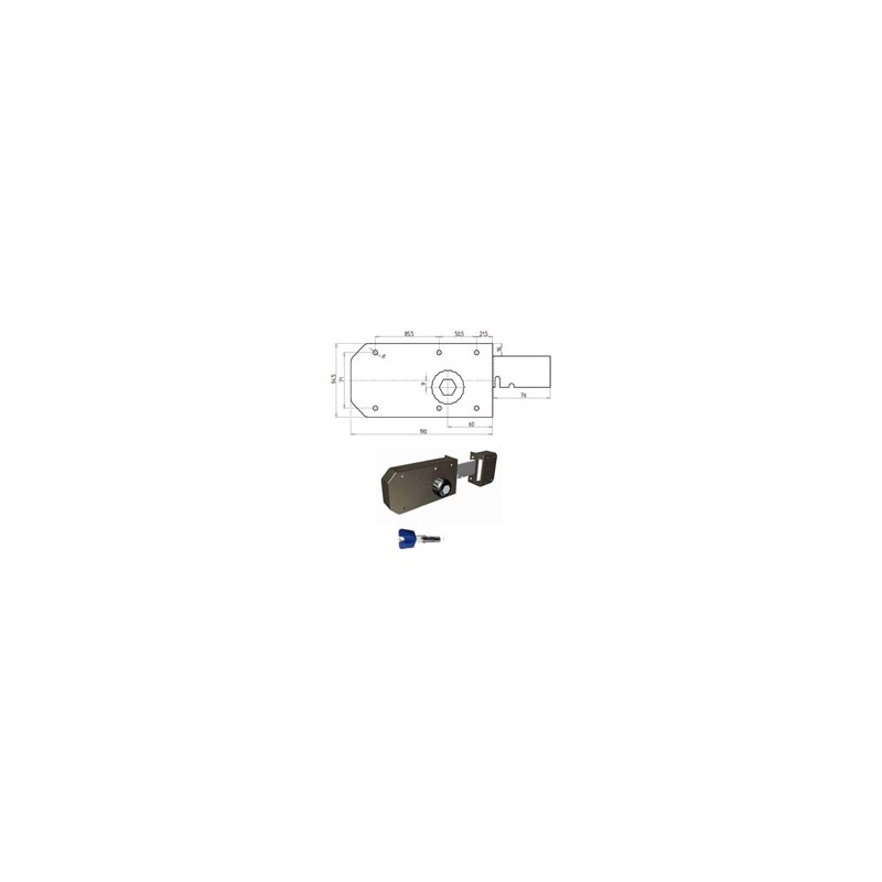 SERRATURA FERROGLIETTO POMPA 2 MANDATE DX 3700 CR