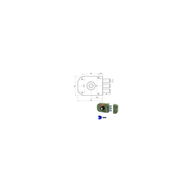 SERRATURA SIC.SEMPLICE DX POMPA 1600 CR