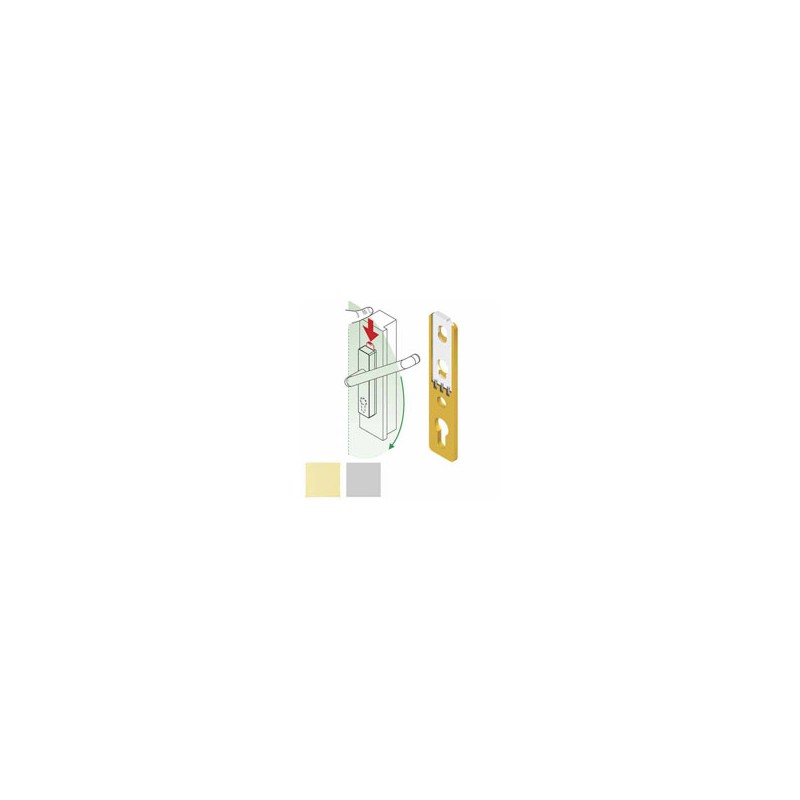 BLOCCA MARTELLINE RETTANGOLARE SILVER BMAR01 DISEC