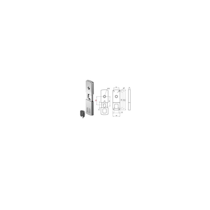 PROTETTORE SERRANDE MAGNETICO 39x139   MG812 DISEC