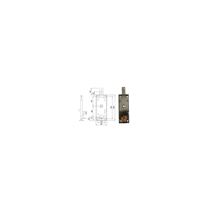 SERRATURA BASCULE CIL.TONDO C/Q          109 FASEM