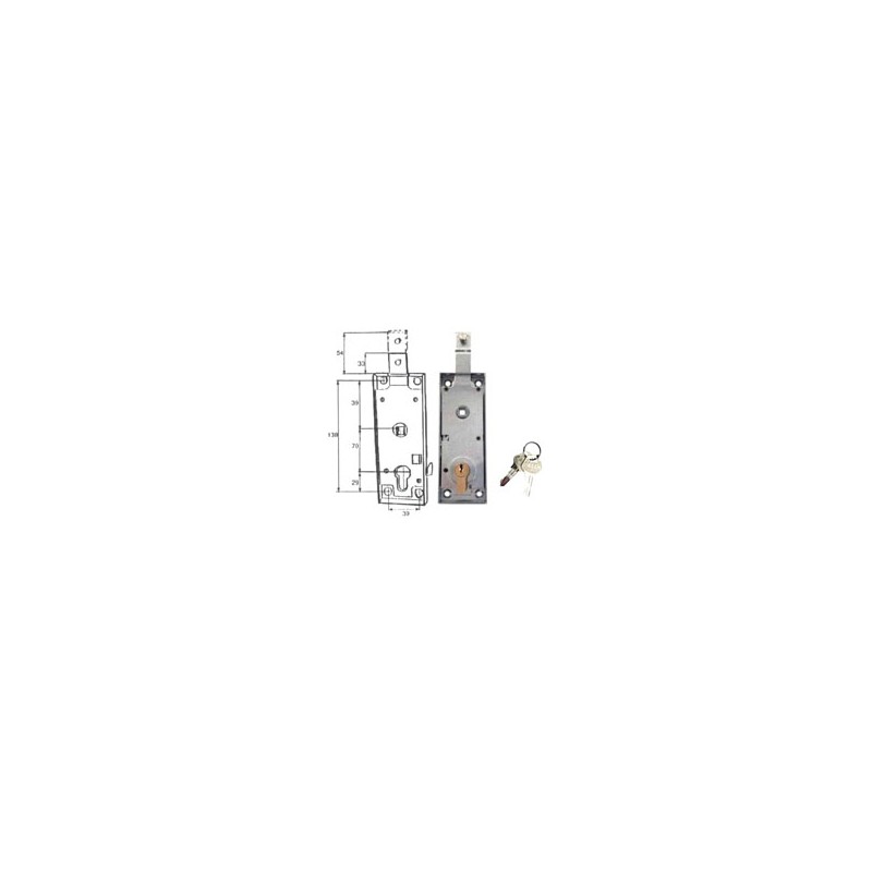 SERRATURA BASCULE CIL.YALE C/Q 110 FASEM